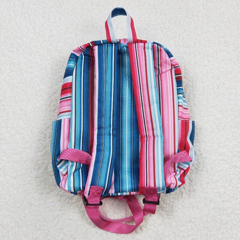 kids bags color stripes backpack