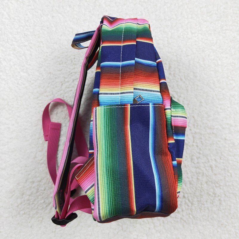 kids bags color stripes backpack