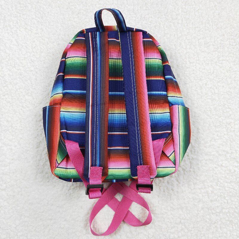 kids bags color stripes backpack